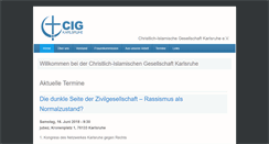 Desktop Screenshot of cig-karlsruhe.de