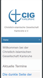 Mobile Screenshot of cig-karlsruhe.de