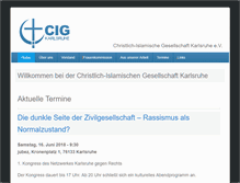 Tablet Screenshot of cig-karlsruhe.de